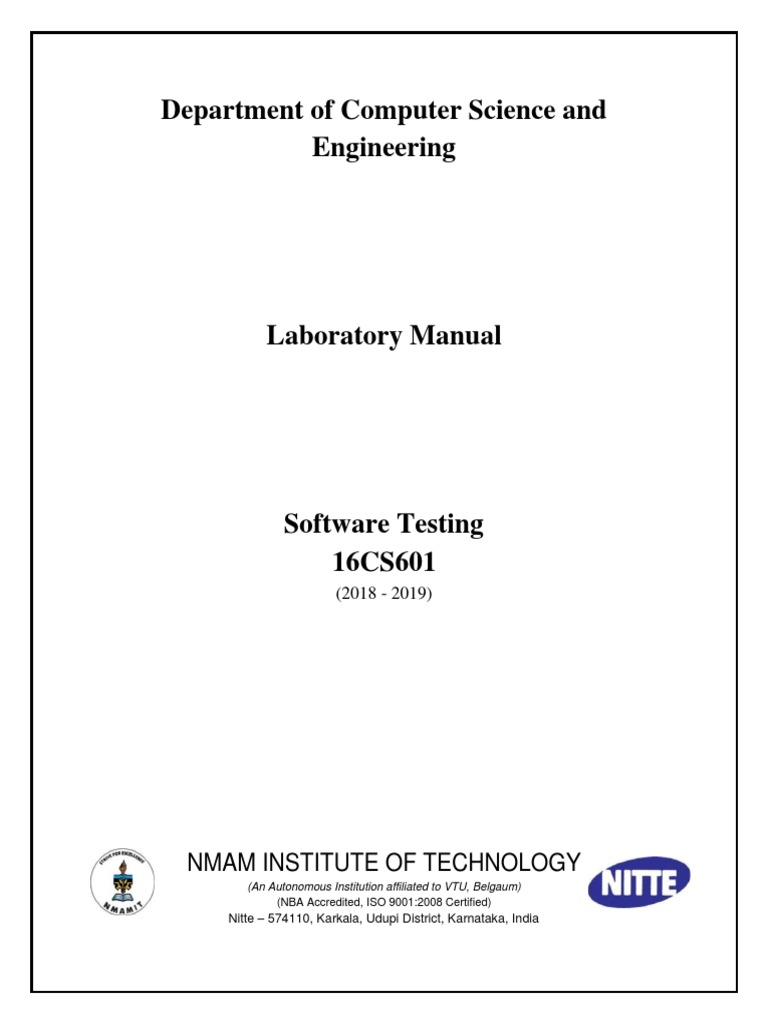 Software Testing Lab Manual PDF Selenium (Software) World Wide 