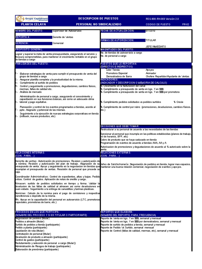 formato descripcion de puesto_supervisor autoservicio