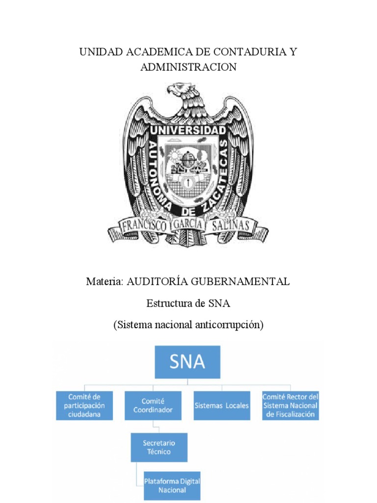 Estructura Del Sistema Nacional de Anticorrupcion | PDF | Corrupción ...