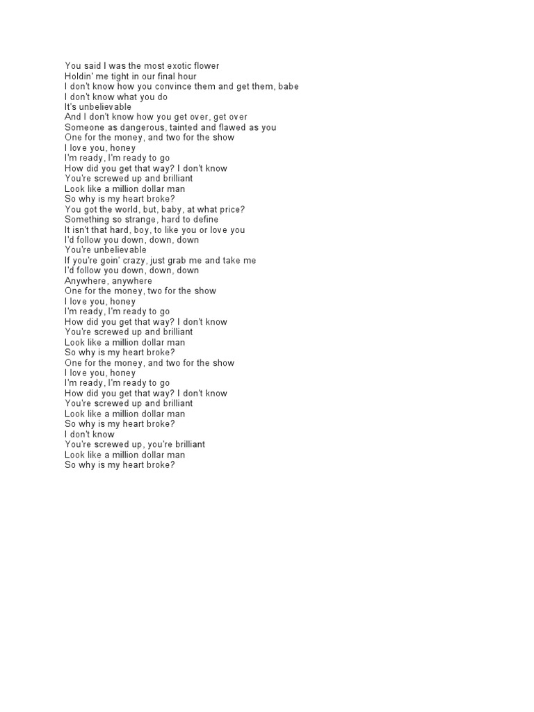 You Said I Was The Most Exotic Flower PDF