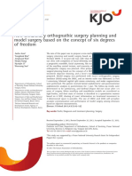 New Bimaxillary Orthognathic Surgery Planning and Model Surgery Based On The Concept of Six Degrees of Freedom