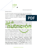 Carta Presentación Corporativa Herbalife