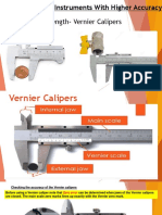 A) Measuring Length-Vernier Calipers: Using Measuring Instruments With Higher Accuracy