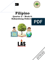 FILIPINO - 11 - Q2 - WK6 - Nahihinuha Ang Layunin NG Isangkausap Batay Sa Paggamit NG Mga Salita at Paraan NG Pagsasalita