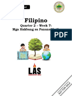 FILIPINO - 11 - Q2 - WK7 - Nagagamit Ang Angkop Na Salita at Pangungusap
