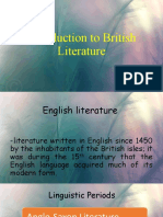 Introduction To British Literature