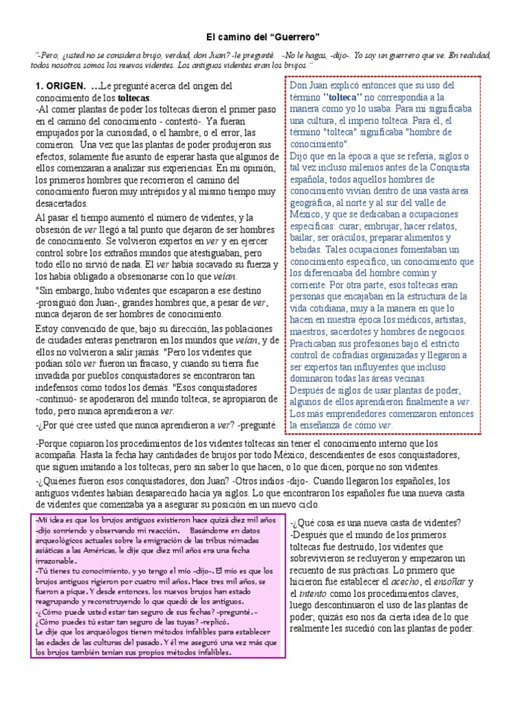 El Camino del Guerrero Tolteca | PDF | Percepción | Universo