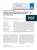 Royal Society of Public Health - The Relationship Between The Rockefeller Foundation and The World Health Organization