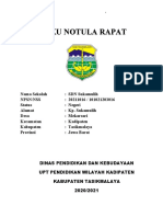 Buku Notula Rapat