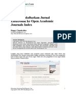 Hchandraleka Cara Mendaftarkan Jurnal Elektronik Ke OAJI