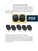 Elaboración de Briquetas de Asfalto