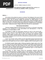 Petitioner Vs Vs Respondents: Second Division