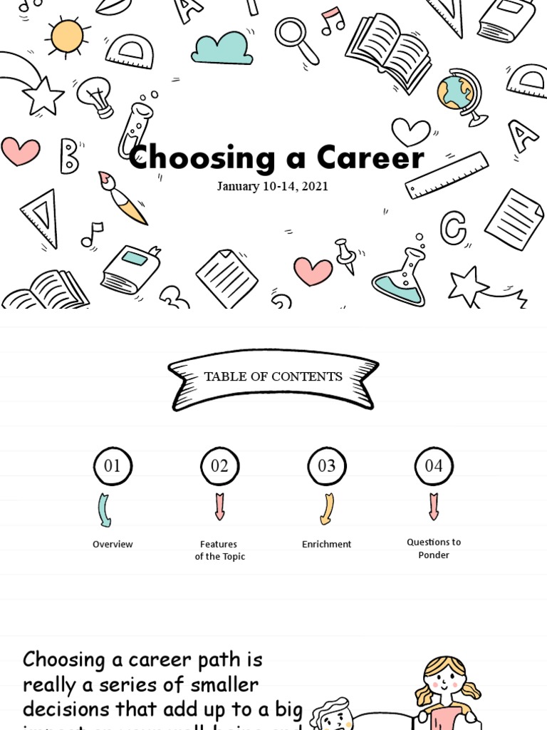 Choosing A Career | PDF | Self-Improvement