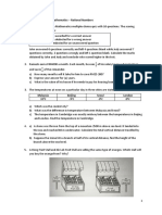 Hots Questions - Form 1 Mathematics - Rational Numbers