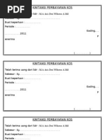 Contoh kwitansi pembayaran rumah