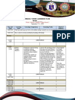 Day and Time Learning Area Learning Competency Learning Tasks Mode of Delivery