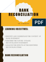 Bank Reconciliation: Sir. JP Morales