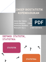 Konsep Biostatistik Kependudukan