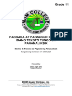 Module 3 - Pagbasa at Pagsusuri ....