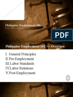 Philippine Employment 101: by Atty. Jofrank David Riego, JD