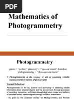 Mathematics of Photogrammetry