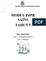 Cover Modul PDPR Sains t5