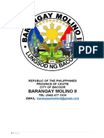 Profile of Barangay Molino II Booklet