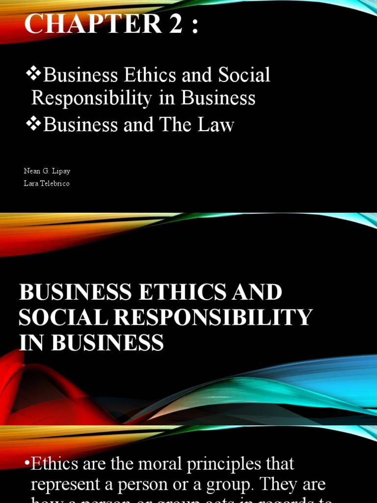 Business Ethics and Corporate Responsibility | PDF | Corporate Social ...