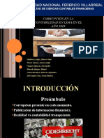 Universidad Nacional Federico Villarreal: Corrupción en La Contabilidad en Lima en El AÑO 2019
