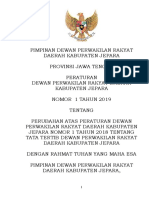 Tata Tertib DPRD Kab Jepara - Nomor 1 Tahun 2019