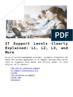 IT Support Levels Clearly Explained L1, L2, L3, and More