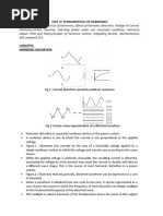 Unit Iv: Fundamentals of Harmonics: Fig.1: Current Distortion Caused by Nonlinear Resistance