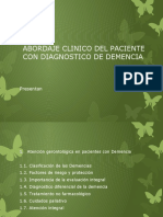 Abordaje Clinico Del Paciente Con Diagnostico de Demencia Expocison Final