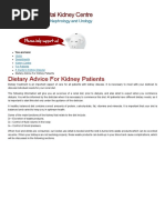 Dietary Advice For Kidney Patients - Beaumont Hospital