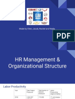 HR Management & Organizational Structure at GM