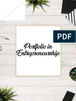 Portfolio in Entrepreneurship