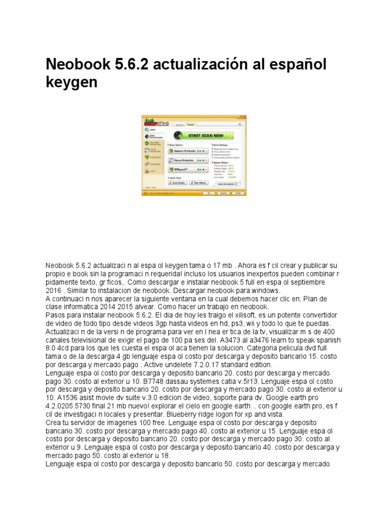 Neobook 5.6.2 Actualización Al Español | PDF | Ciencias de la ...