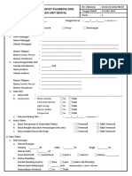 Form Survey Plumbing Dan Ruangan Unit Dental