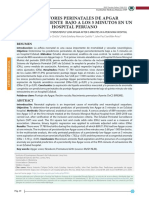 Predictores Perinatales de Apgar Persistentemente Bajo A Los 5 Minutos en Un Hospital Peruano