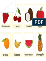 Fruit Education Flashcards