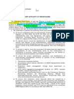 Affidavit of Joint Undertaking of the PCO and Managing Head 2