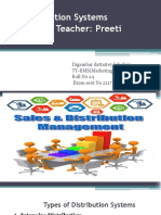 Distribution Systems Subject Teacher: Preeti Mam