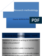 Skills and Research Methodology: Course: M.Phil & PHD Course: M.Phil & PHD