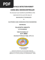 Obstacle Detection Robot Using 8051 Microcontroller: Palaparthi Abhijith