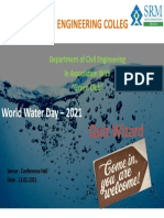 SRM TRP Engineering College: World Water Day - 2021