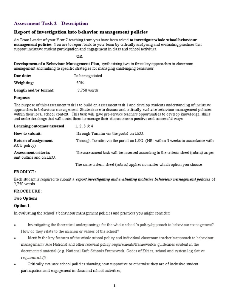 Assessment Task 2 - EDFD 604 | PDF | Educational Assessment | Rubric ...