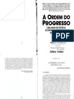 A Ordem Do Progresso - Cem Anos de Política Econômica