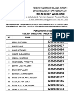 Pengumuman Kelulusan TP 2019-2020