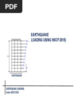 Earthquake Loading: Code: NSCP 2015