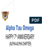 Alpha Tau Omega: Happy 7 Anniversary